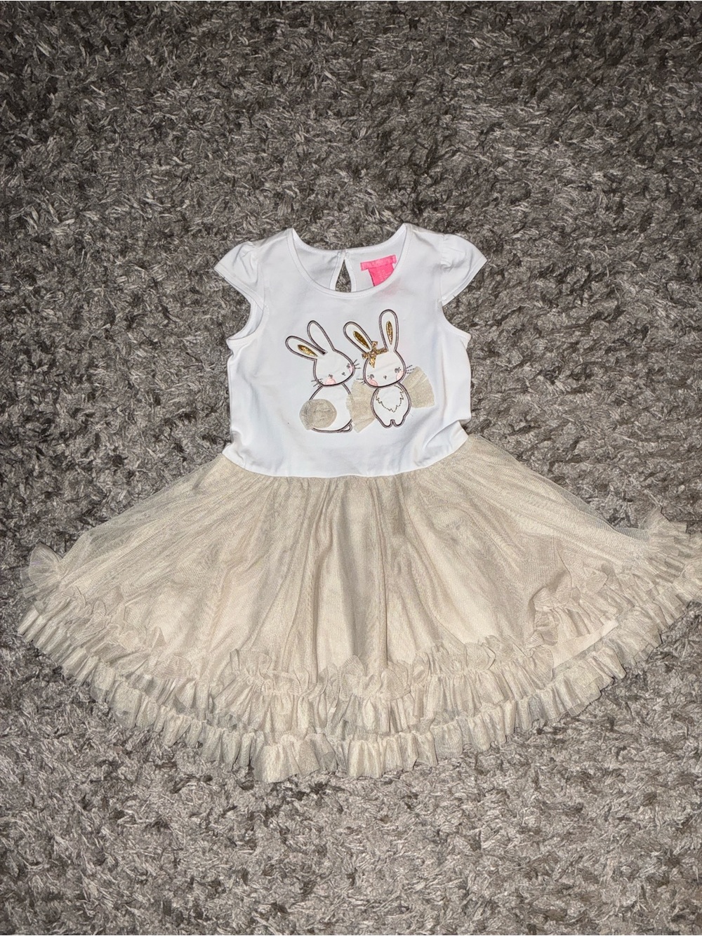 Isaac mizrahi New York bunny summer dress size 4t ruffled new summer cute!